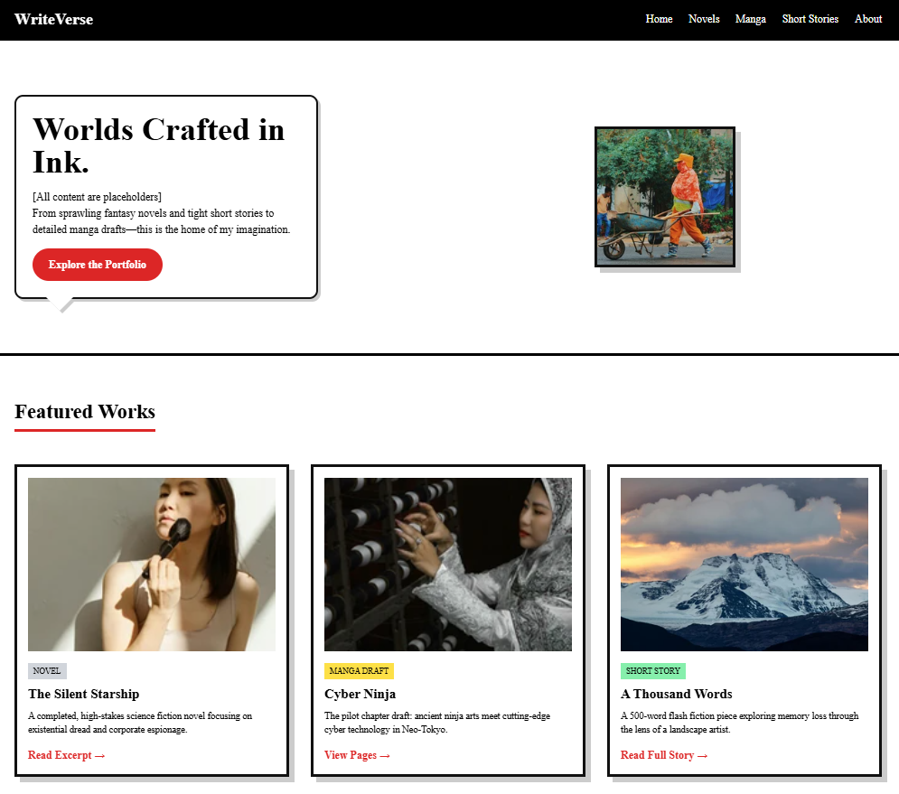 Placeholder for Literature Portfolio